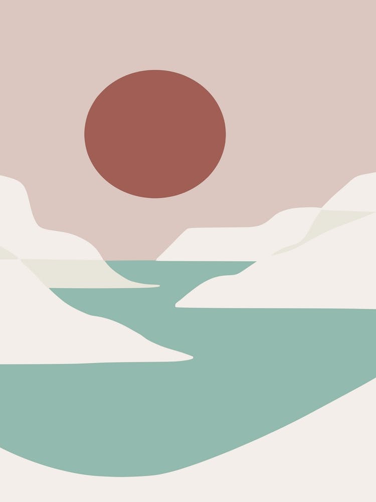Minimal Sunset Beach
