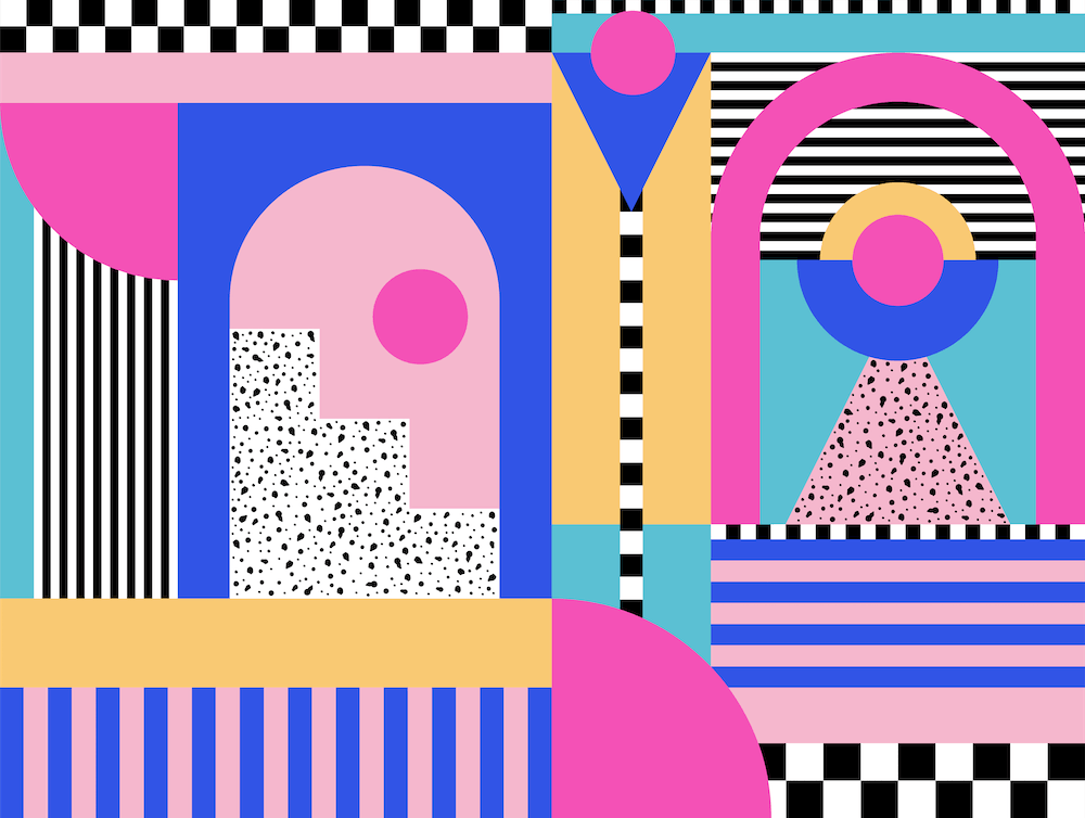 Memphis Pattern Retro Dreamwave 90s Artwork
