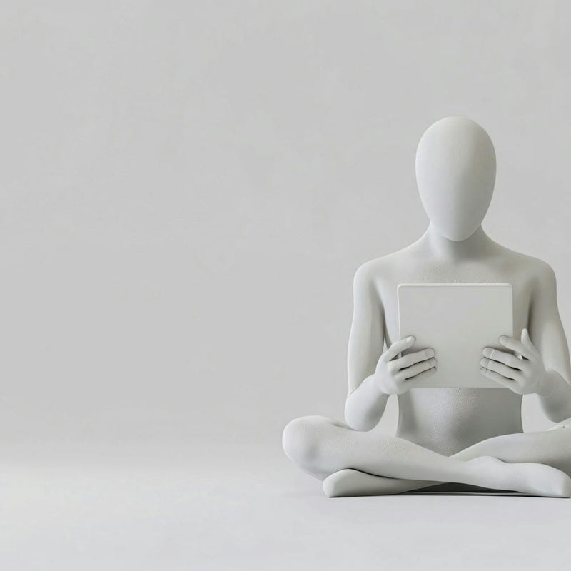 Man Sitting In Yoga Pose