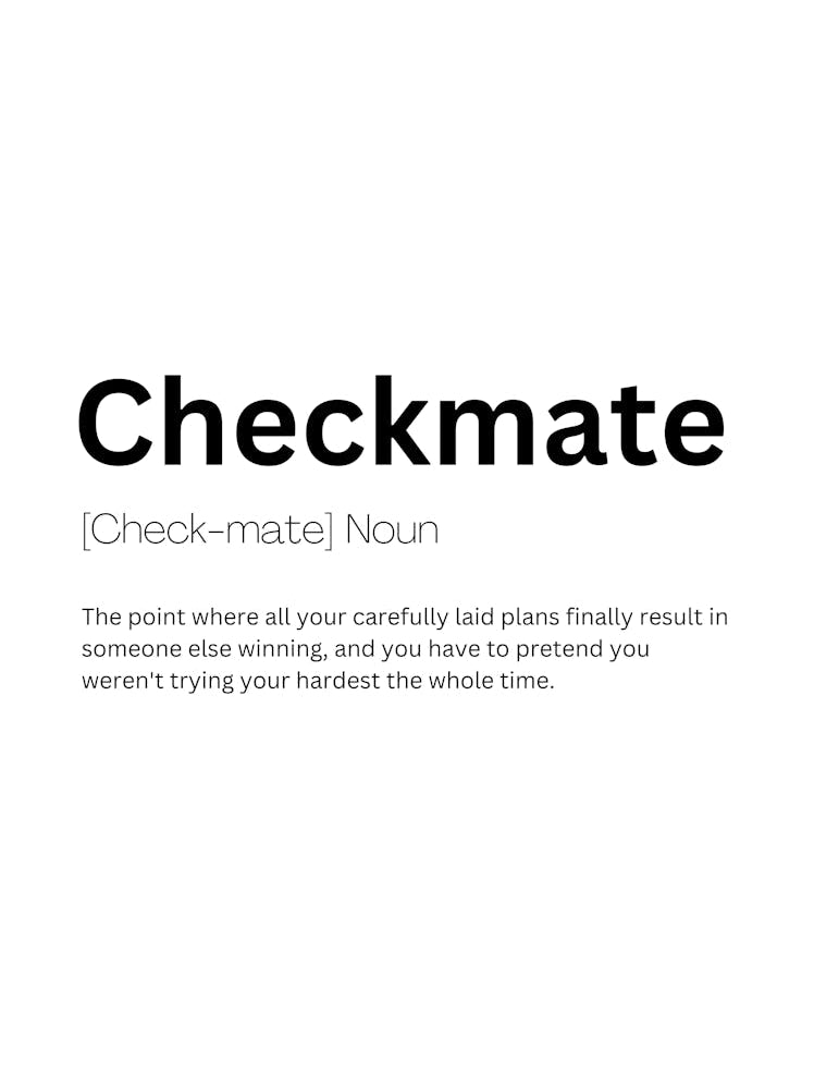 Checkmate Definition Meaning