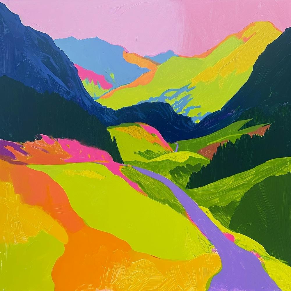 Colourful Abstract Triglav National Park Slovenia 3