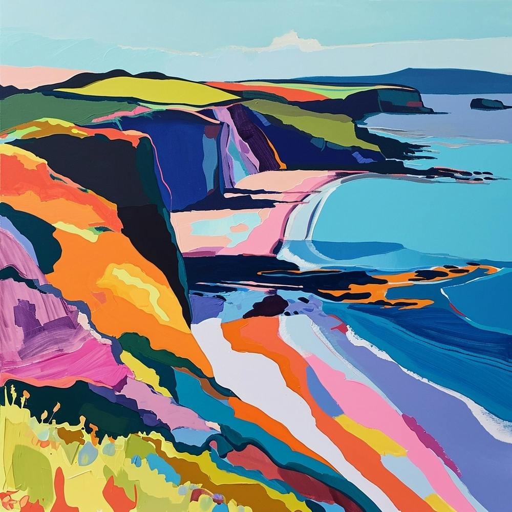 Colourful Abstract Pembrokeshire Coast National Park Wales 4