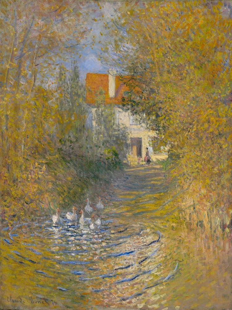 The Geese (1874), Claude Monet