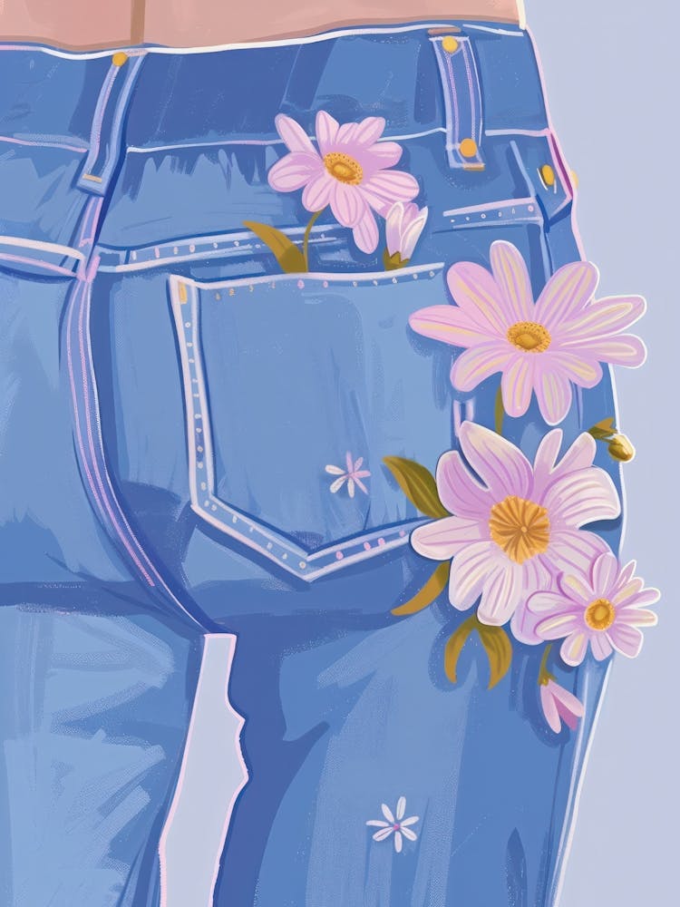 Denim And Petals
