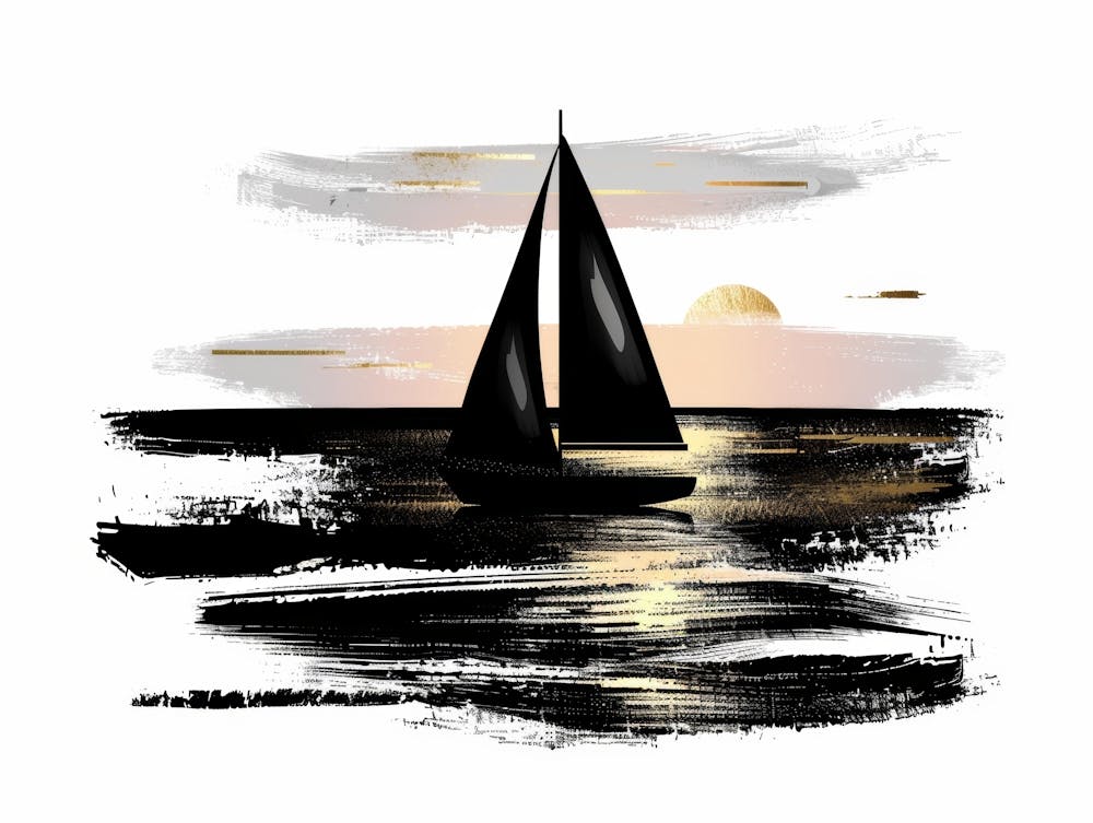 Sailboat At Sunset 36