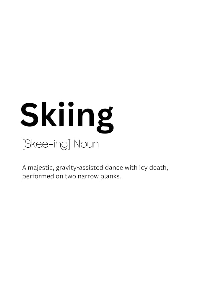 Skiing Definition Meaning