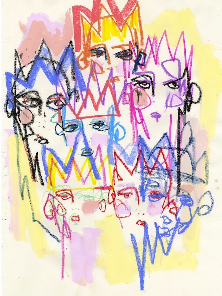 Abstract Crown Faces 