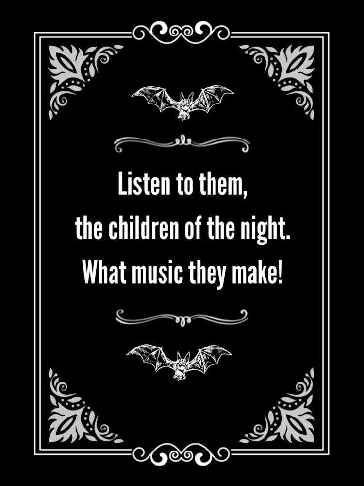 Bram Stoker Dracula Quote Listen to Them