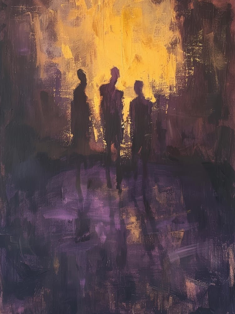 Silhouettes At Sunset