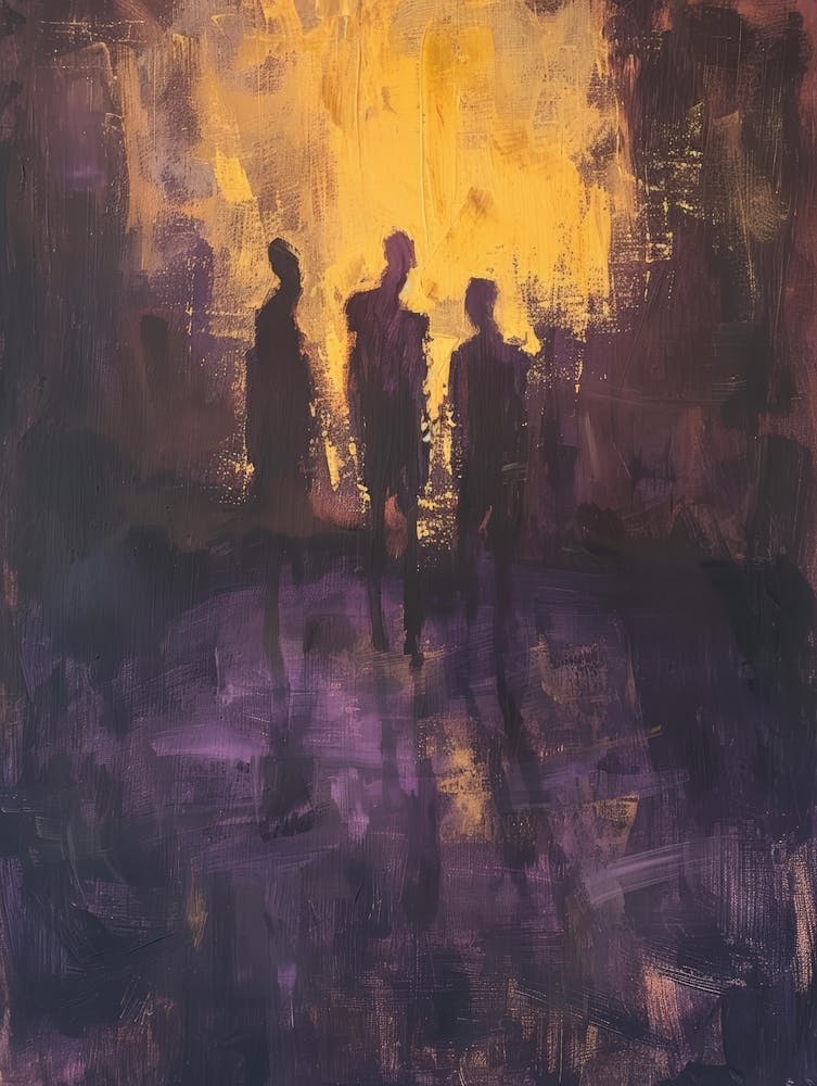 Silhouettes At Sunset