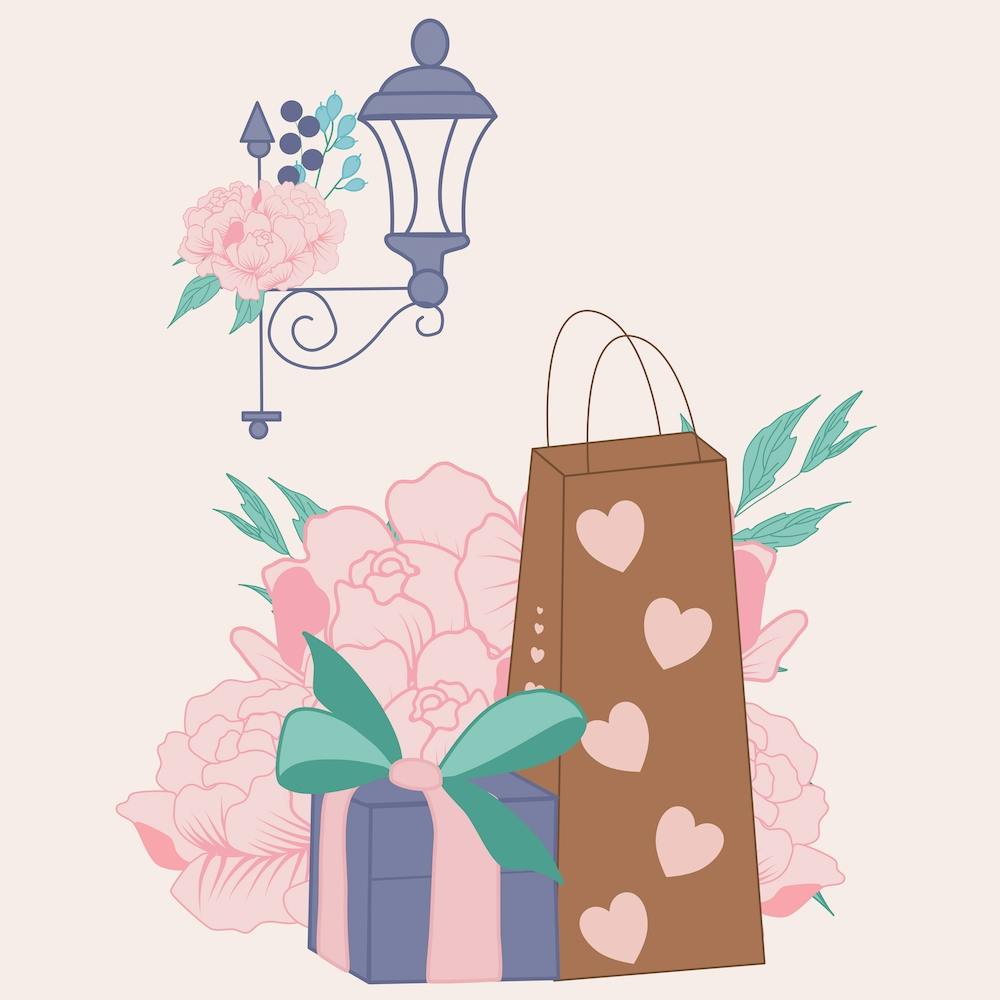 Peonies And Gifts Square