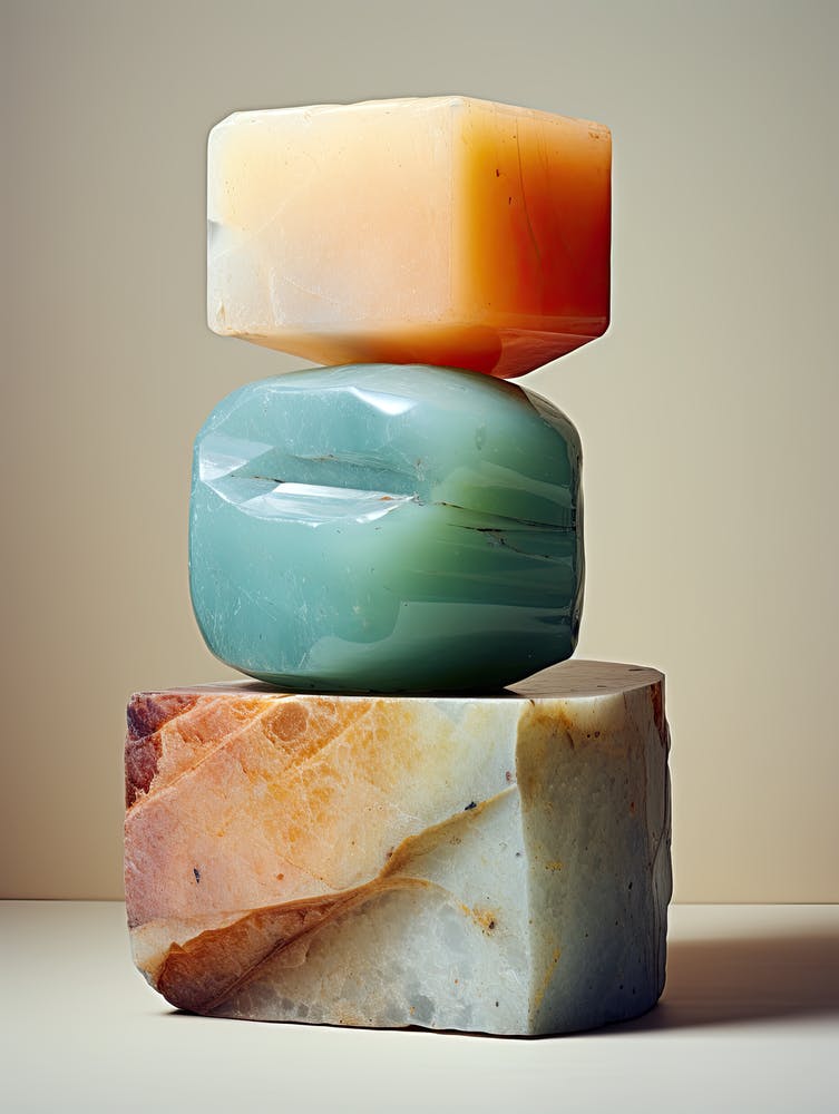 Stacked Soaps, Stones Art 2