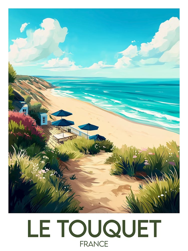 Affiche de voyage Le Touquet 1
