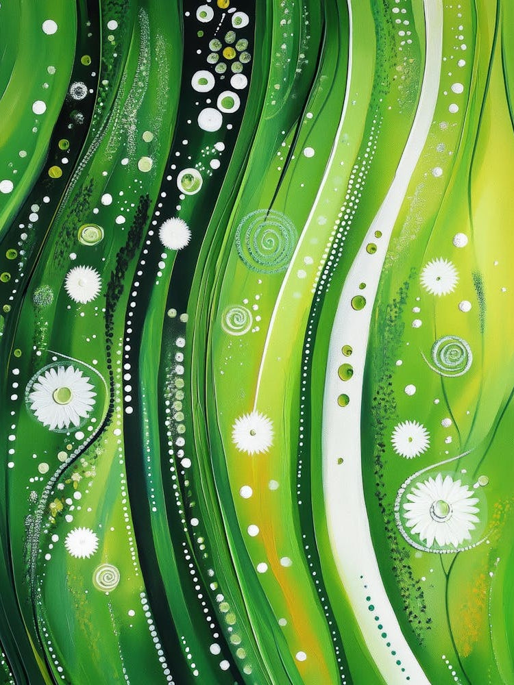 Abstract Green Painting 2