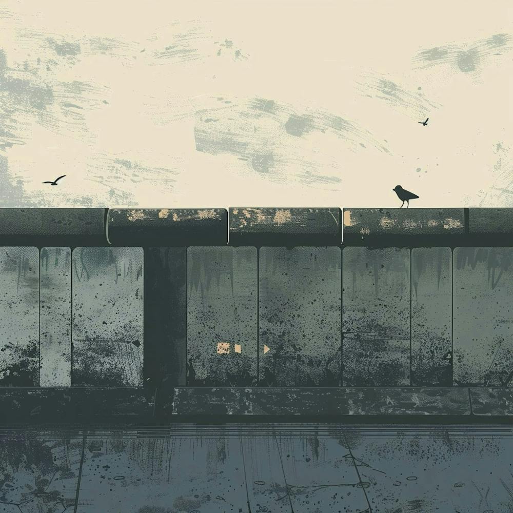 Crows On The Berlin Wall