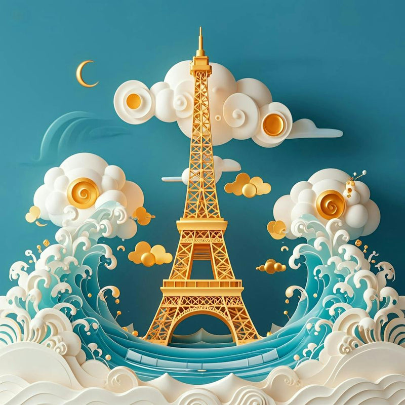 Paper Eiffel Tower 1