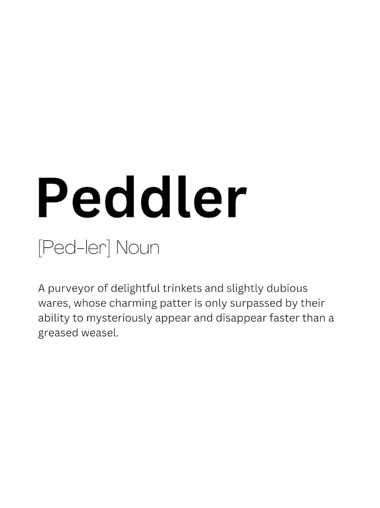 Peddler Definition Meaning