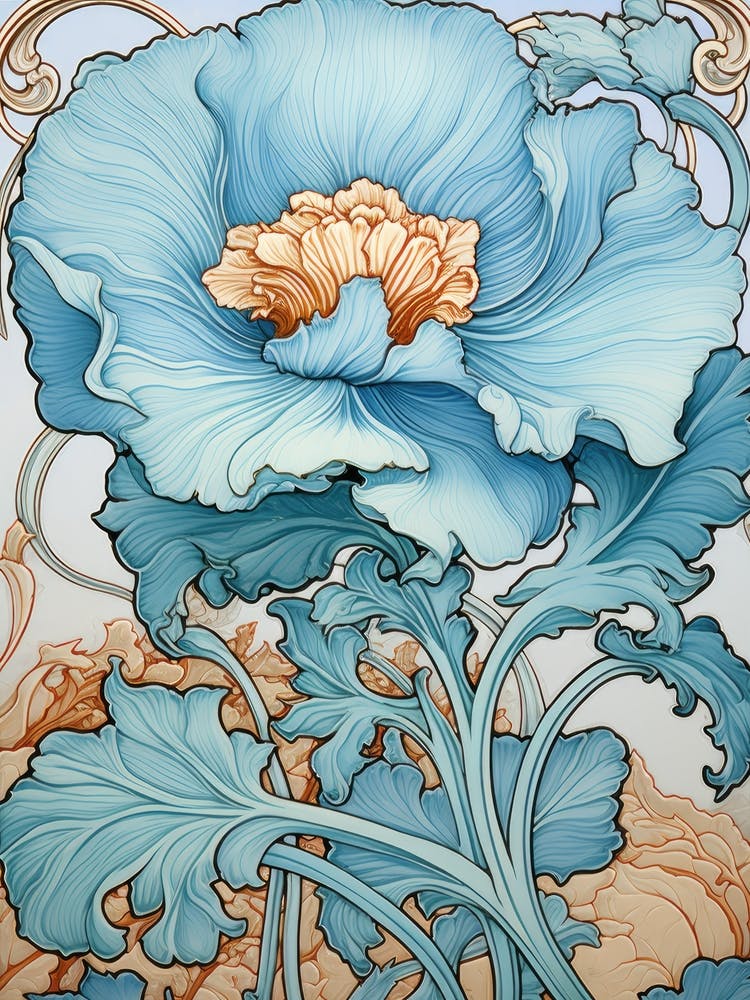 Ein Blaues Blumenbild