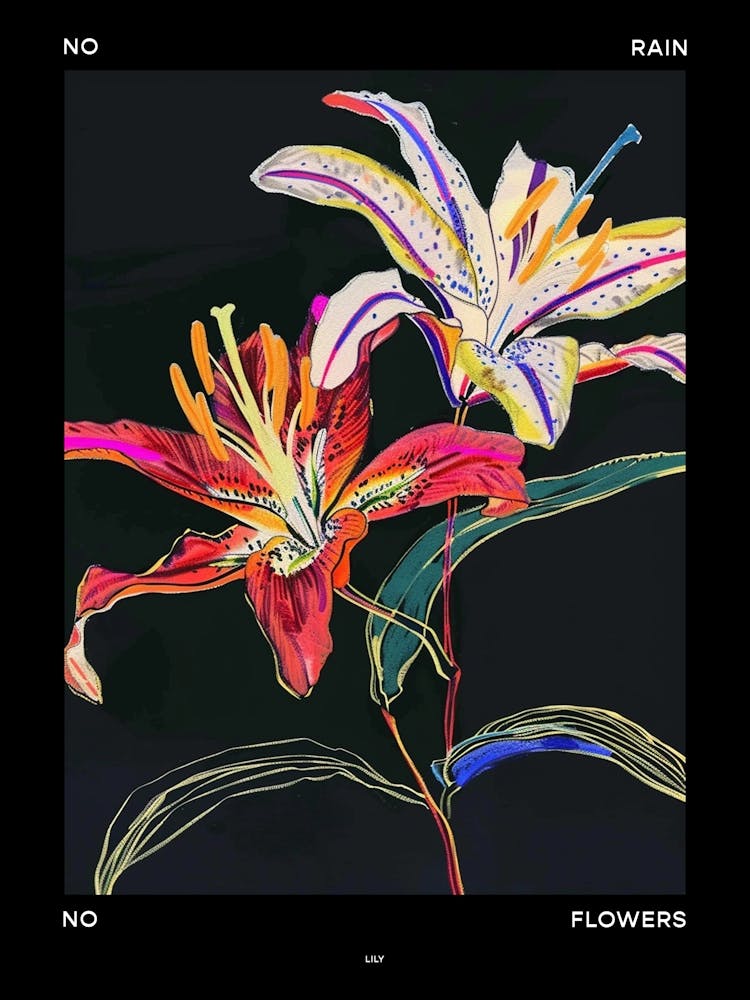 No Rain No Flowers Poster Lily 4