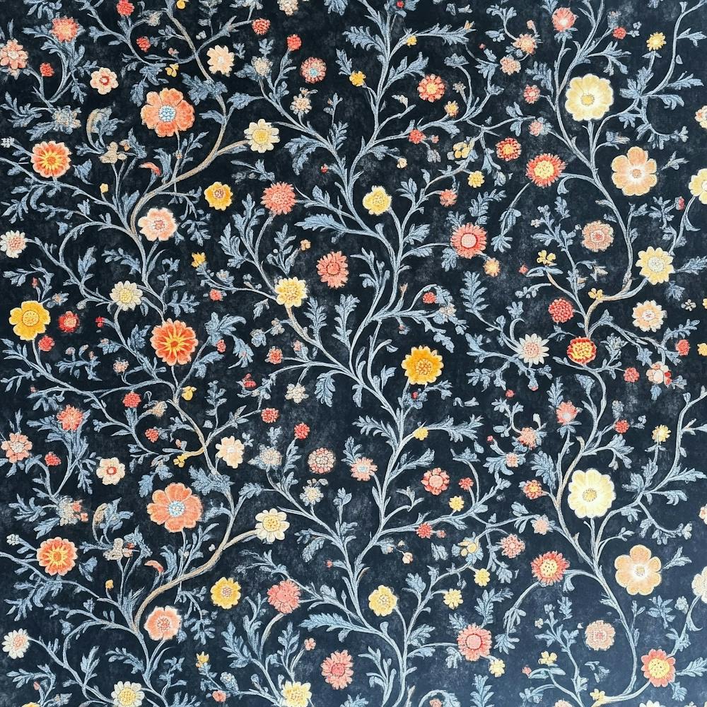 Florale Teppichkunst
