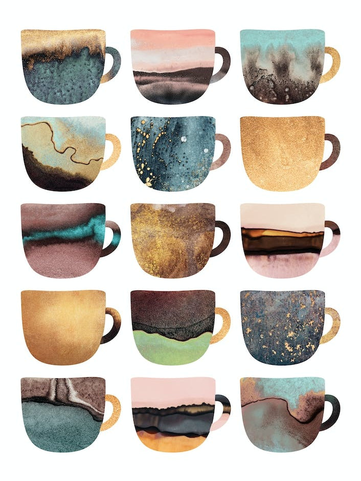 Pretty Earthy Coffee Cups