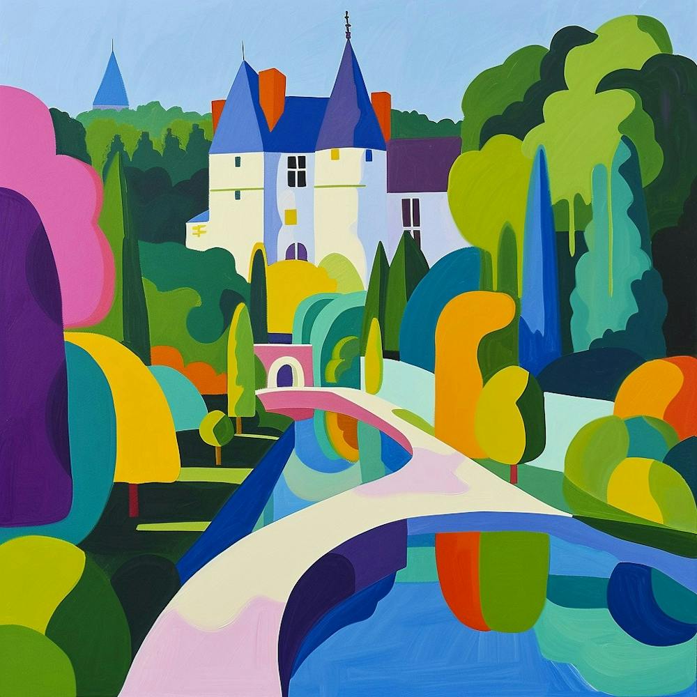 Colourful Gardens Château De Chenonceau Garden France 3