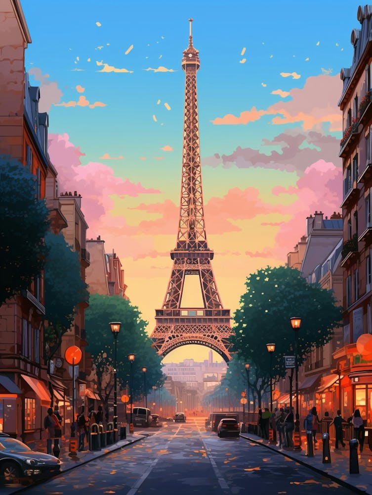 Paris Pixel Art 3