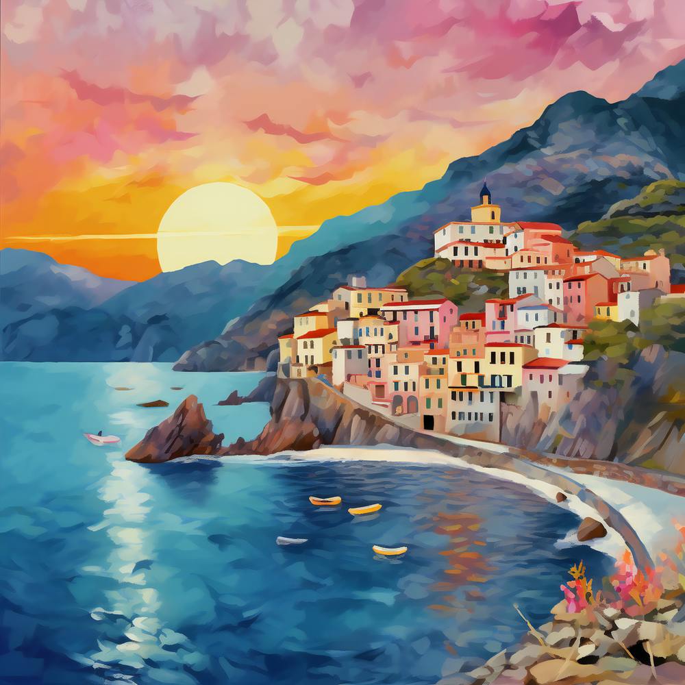 Aidyrose Scene Of The Amalfi Coast In Italy Colorful Impression 21d1d9e5 7230 45d2 A14d D324b5597d73 045147  