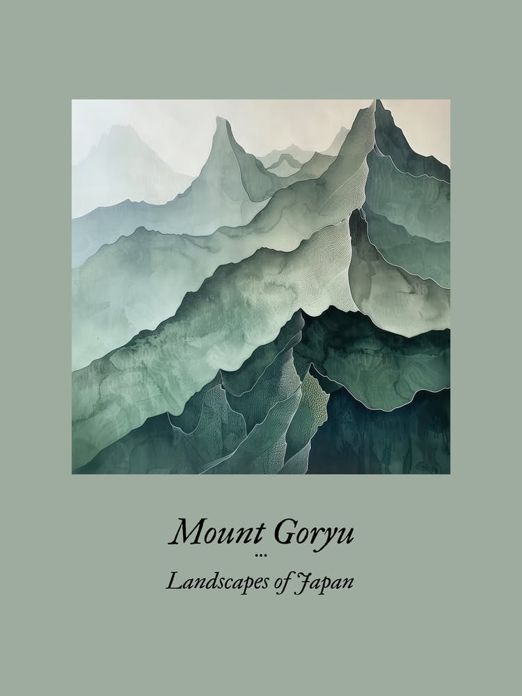 Landscapes Of Japan Mount Goryu