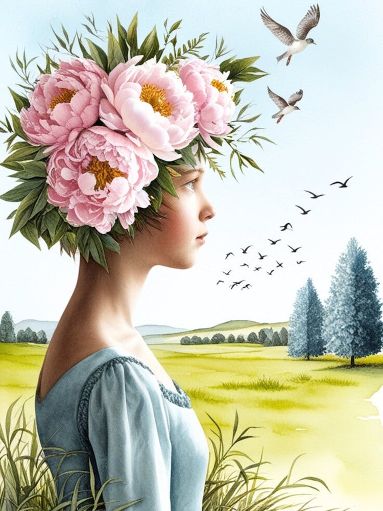 Peonies In The Wind 1