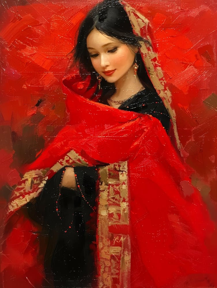 Woman In Red