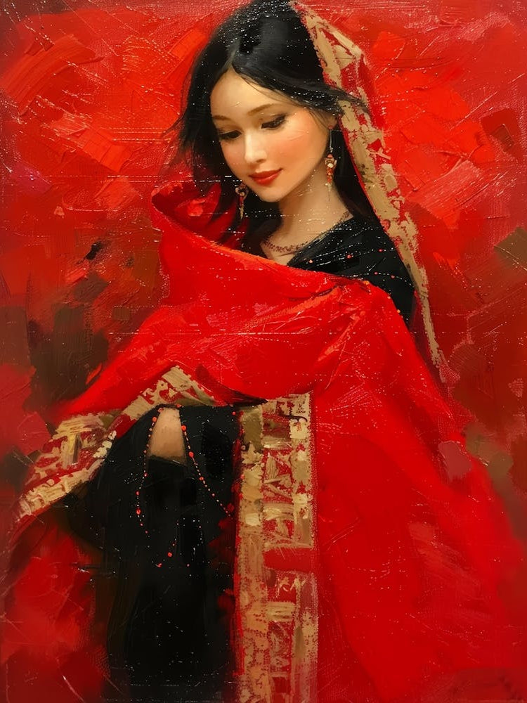 Woman In Red