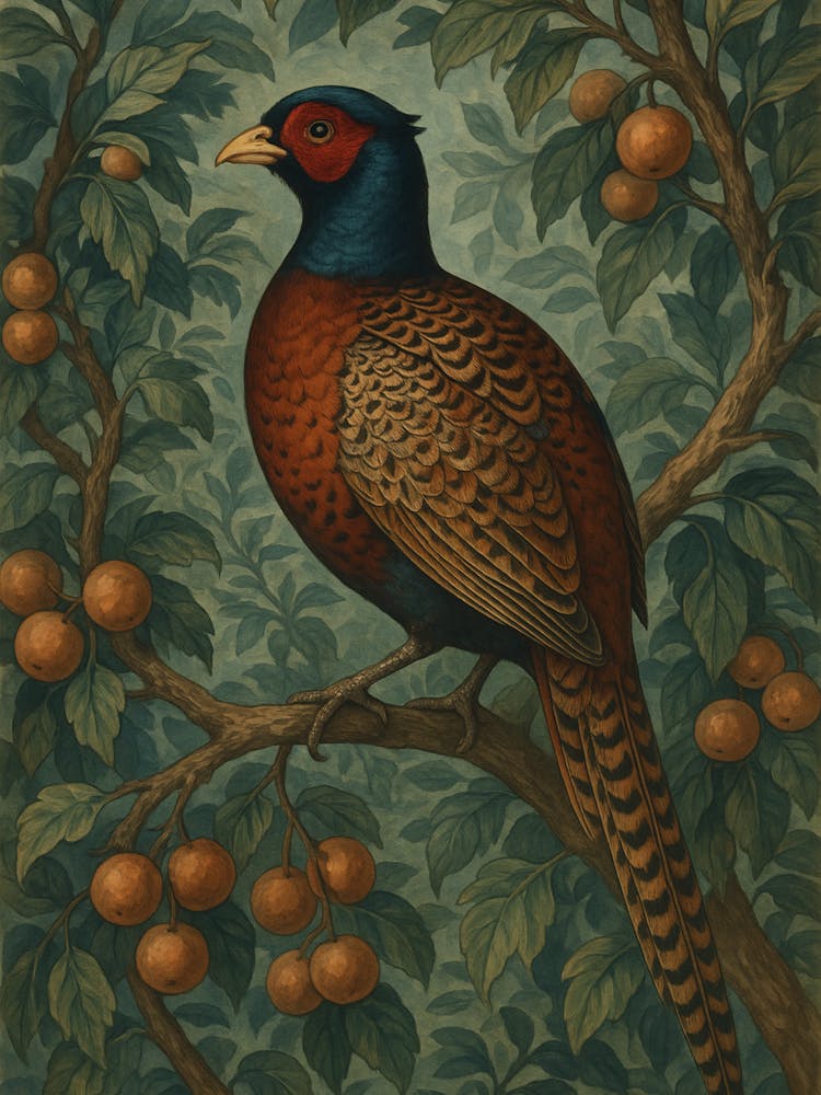 William Morris Pheasant Vintage Vintage
Pheasant In A Tree