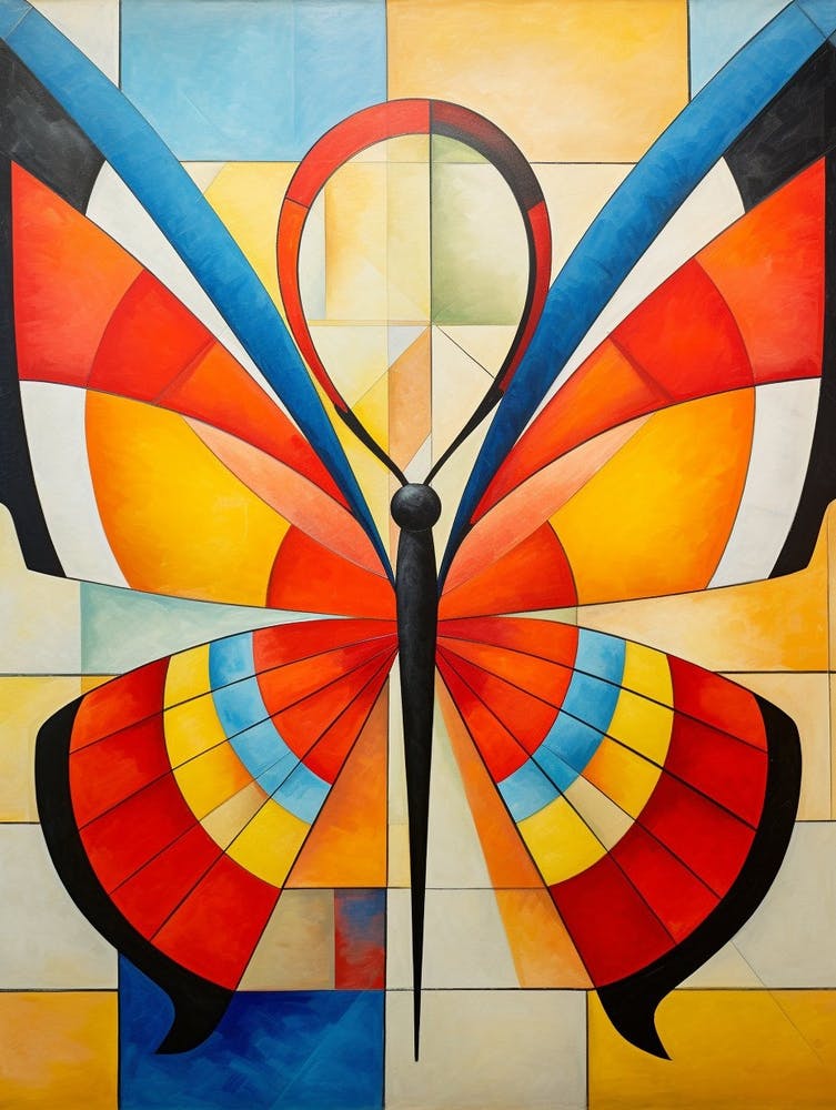 Butterfly Abstract Pop Art 6