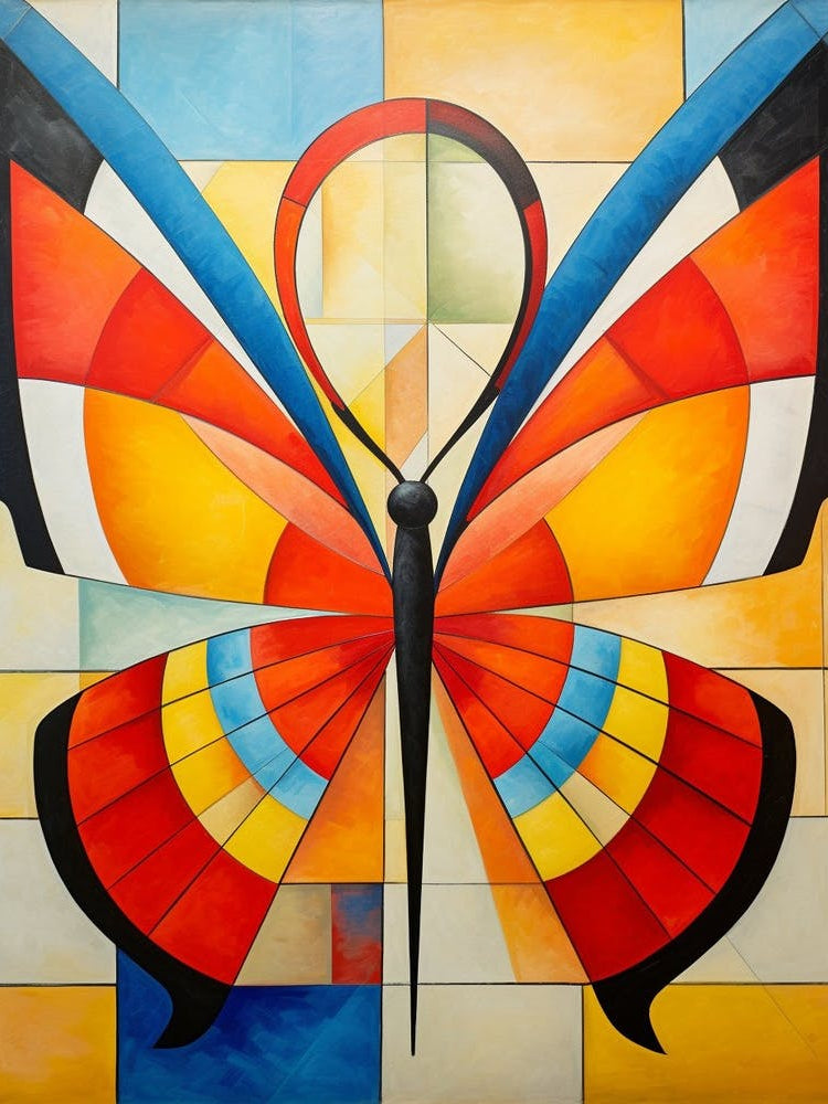 Butterfly Abstract Pop Art 6