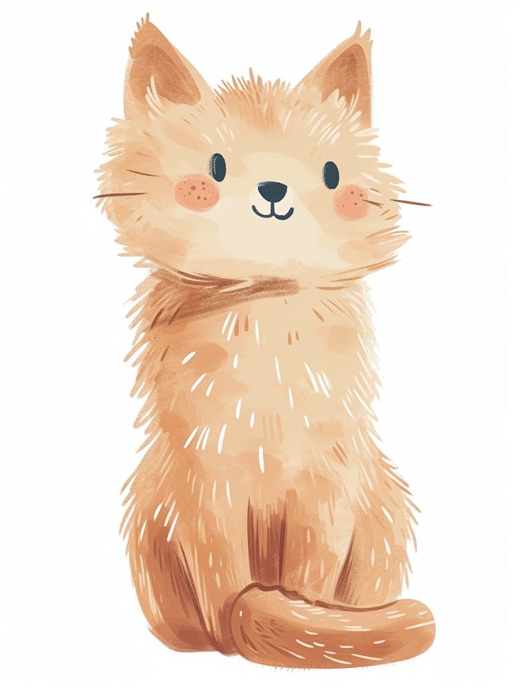 Laperm Cat Clipart Illustration 4