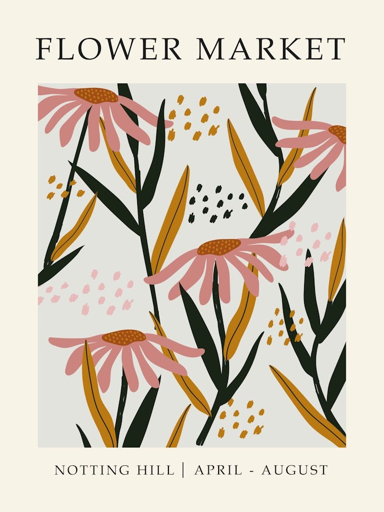 Flower Market Notting Hill Print
