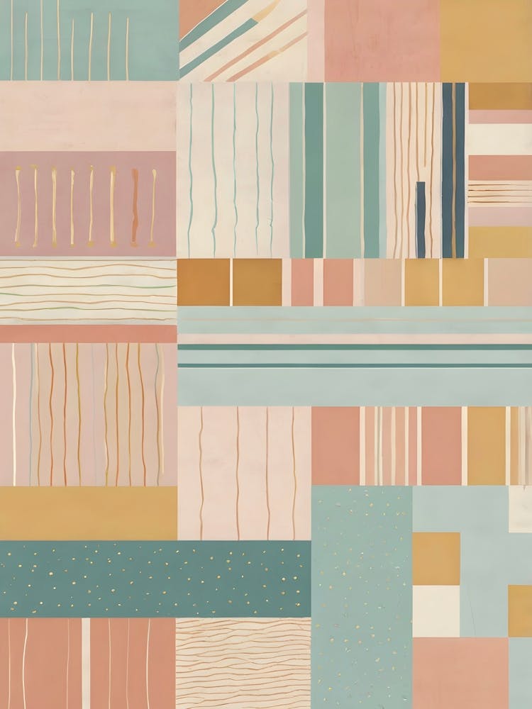Abstract Pastel Stripes Pattern