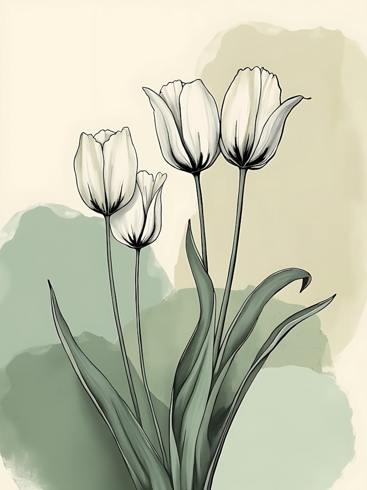 Whimsical Sage Garden Blooms