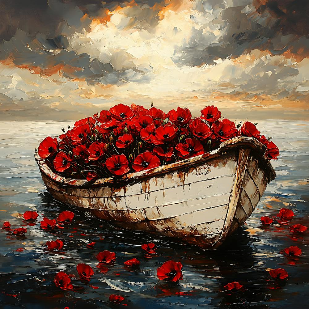 Poppies In A Boat 8