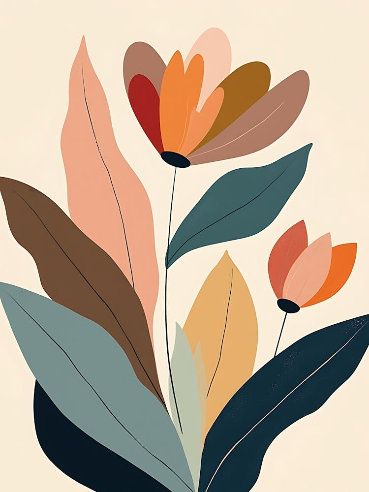 Pastel Petals and Whispered Greens