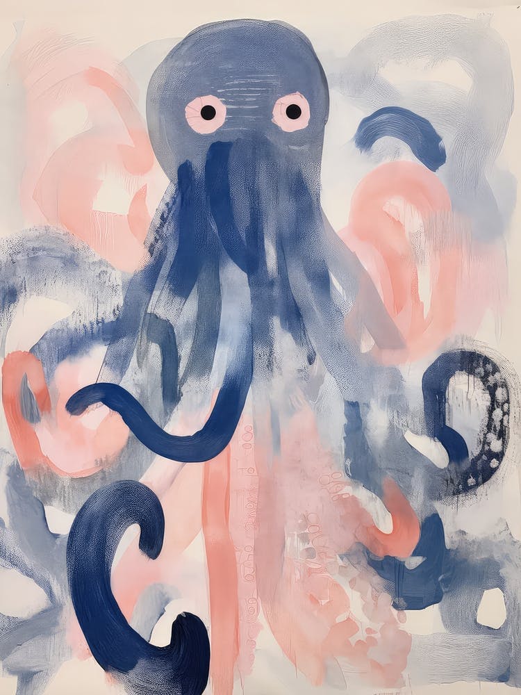 Playful Illustration Of Octopus For Kids Room 3