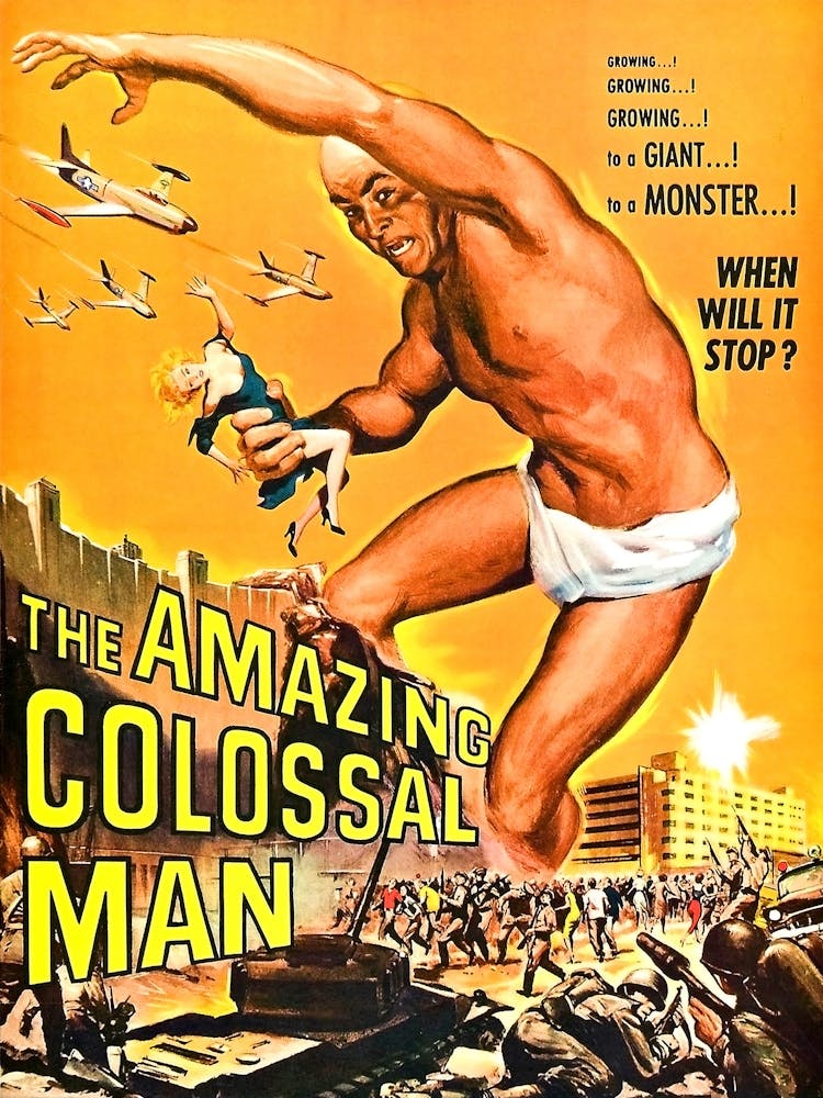 Horror Fantasy Movie Poster, The Colossal Man