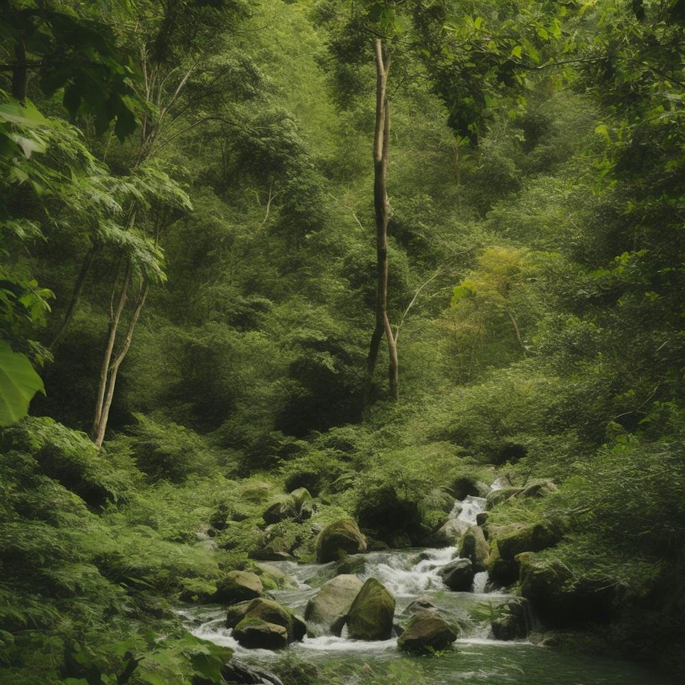 Ruisseau dans la Jungle
