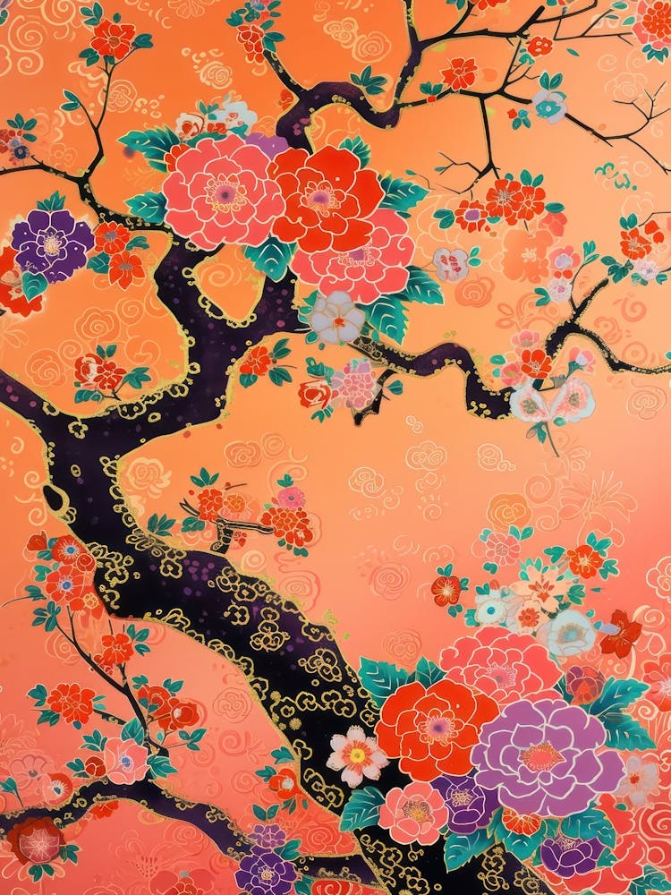 Great Japan Hokusai Japanese Flowers 17