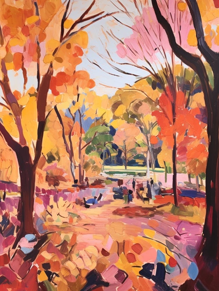 Jardins d'Automne Peinture Royal Botanic Garden Sydney 1