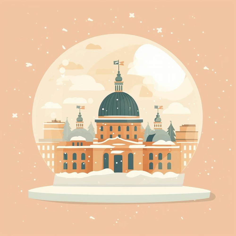 Helsinki Finland Snowglobe