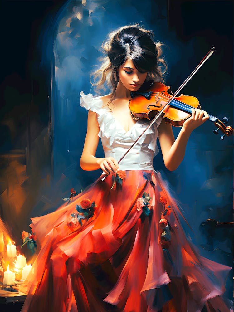 Melodic Muse The Elegance Of A Violinist