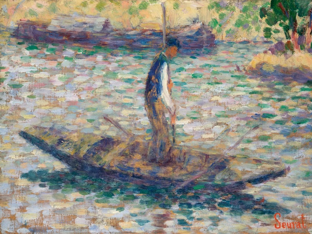 A Fisherman, Georges Seurat