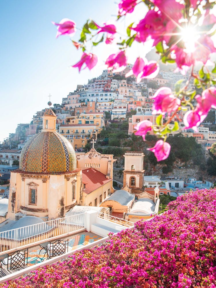 Pink Positano Flower Sunset